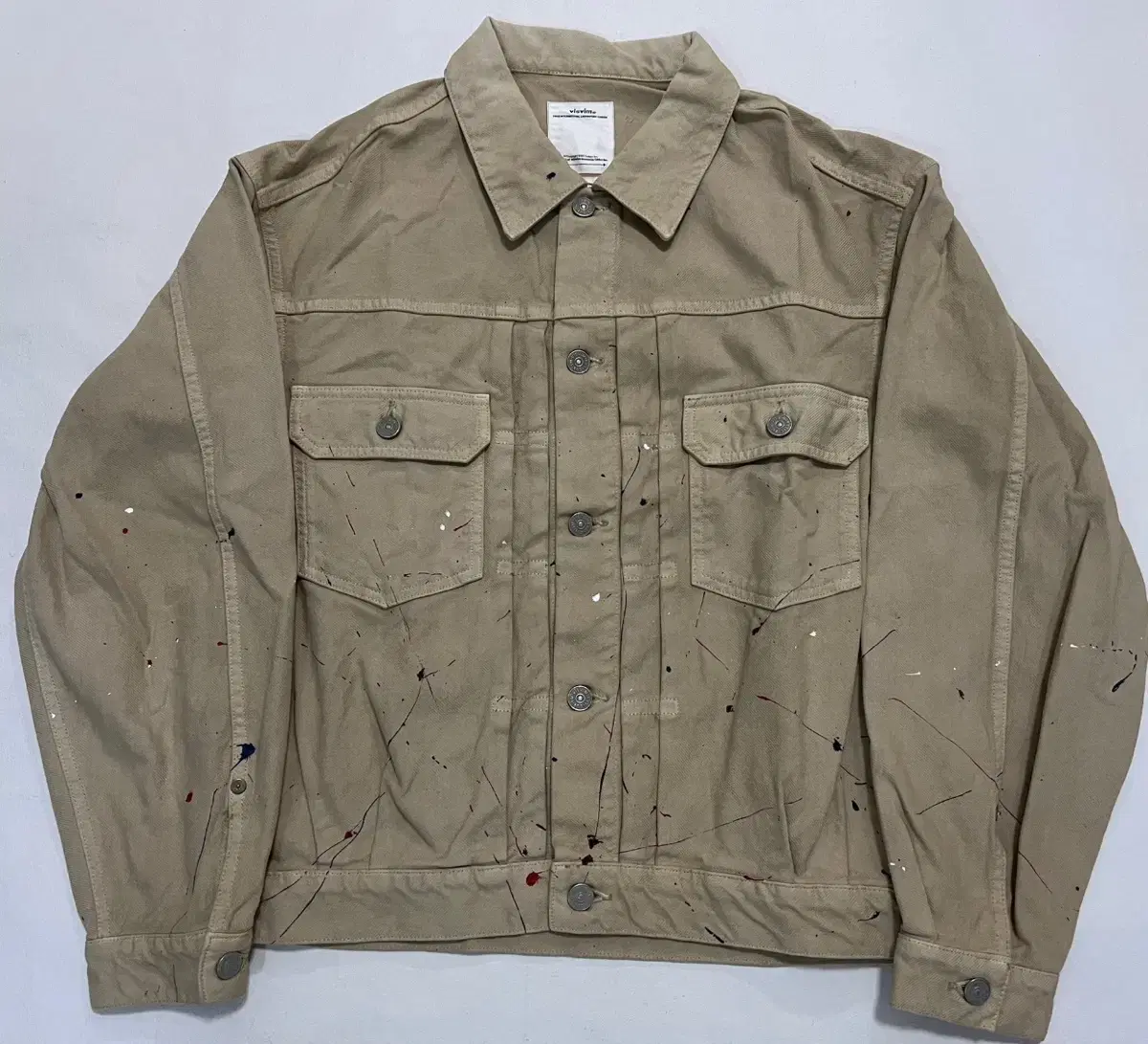 [1]비즈빔21SS FIL 101XX JKT Beige 데님 자켓